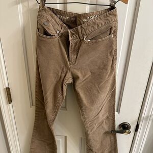 GAP 28/6 Sexy Boot Corduroy Khaki Pants